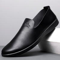 Chaussures décontractées en cuir souple pour hommes, mocassins respirants et légers, chaussures en cuir décontractées confortables pour hommes