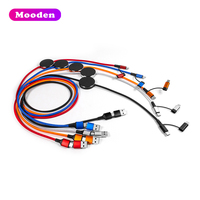 Câble de charge rapide 4-en-1 Mooden 60W 3A avec logo LED lumineux pour iOS Type-C