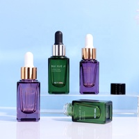 50ml/30ml/15ml/10ml Design de luxe prix usine compte-gouttes bouteille en verre vide pour cosmétique sérum huile soins de la peau emballage cosmétique