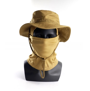 Chapeaux de soleil d'été Protection UV Outdoor Hunting Fishing Cap for Men Women Hiking Camping Visor Bucket Hat Neck Flap Fisherman Hat - Product Image 4