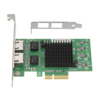 Realtek 8125B Dual Port RJ45 2.5 Gigabit PCIe x4 LAN NIC Kartu Ethernet 2 Port 2.5G PCI Express Adaptor Jaringan