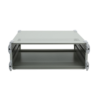 Boîtier de contrôle pour équipement réseau de serveur IPC, subrack modulaire 3U pour montage en rack, I/O arrière VPX, en acier galvanisé, personnalisé OEM, IP54