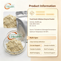 JULYHEALTH fournit de l'enzyme cellulase 20000U/G, CAS 9012-54-8, poudre d'enzyme cellulase de haute qualité