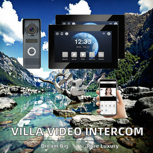 Interphone vidéo filaire FARHD Villa 2 avec prise en charge multilingue, écran tactile IPS HD 7 pouces 1024*600, étanche IP65, design européen, facile à installer - Product Image 2