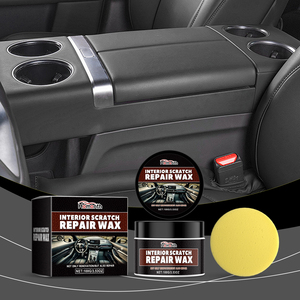 Rayhong 120g Nano Silicone Car Care Set Éponge en tissu <span class=keywords><strong>de</strong></span> cire pour pare-chocs Pièces en <span class=keywords><strong>plastique</strong></span> Nettoyage Couleur Lustre Restauration Garantie 3 ans - Product Image 4