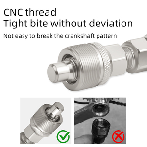 Extracteur de <span class=keywords><strong>manivelle</strong></span> de vélo VXM – Outil de réparation pour pédalier de vélo de route et VTT, extracteur de roue de <span class=keywords><strong>manivelle</strong></span>, axe de boîtier de pédalier - Product Image 6