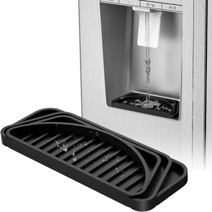 Silicone Drip Tray For Water Dispenser Refrigerator Coffee Maker Drain Pad Black Eco-Friendly Plastic Mat - Product Image 1
