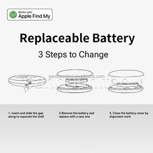 スマートタグ<span class=keywords><strong>Gps</strong></span>トラッカーアップル紛失防止犬猫ペットキッド高齢者財布位置識別デバイス用の私のペットトラッカーを見つける - Product Image 4