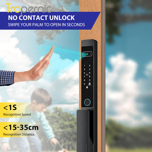 Caméra intelligente automatique double face avec reconnaissance d'empreintes digitales et de paume, Wi-Fi Tuya, <span class=keywords><strong>en</strong></span> alliage d'aluminium, pour portes coulissantes <span class=keywords><strong>en</strong></span> verre ou <span class=keywords><strong>en</strong></span> <span class=keywords><strong>bois</strong></span> - Product Image 4