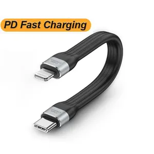 Cable de carga rápida y rápida, sincronización de datos de 5Gbps, 3A, USB corto a USB C, 3,1 Gen tipo C, diseño único plano FPC para Samsung ga-laxy y más