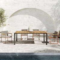 Ensemble de mobilier de patio en rotin 3 pièces, table et chaises de bistrot pour balcon extérieur, canapé tressé pour terrasse, salon de thé ou café