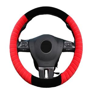 Accesorios de coche 2024 piel Guangzhou accesorios interiores de coche cubierta de <span class=keywords><strong>volante</strong></span> de felpa para Accesorios Para Autos - Product Image 1