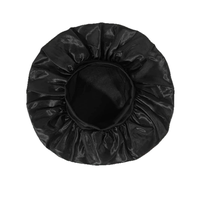 Bonnet en satin extensible grande taille personnalisé avec logo, couleur unie, bord large, pour cheveux bouclés, sommeil, douche, usage quotidien, mode