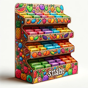 Giá để trưng bày thực phẩm dạng sóng, khuyến mãi siêu thị, giá để trưng bày khoai tây chiên Lay's - Product Image 6