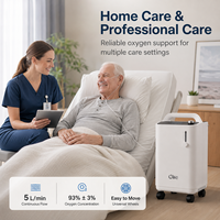 Concentrateur d'oxygène Olive OLV-5X 96% O2 pour usage médical hospitalier et domestique, machine de thérapie pour patients, générateur d'oxygène 5l