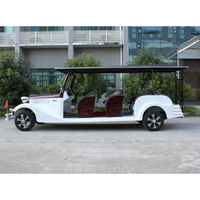 Voiture de golf électrique à énergie nouvelle de style vintage, 12 places, avec batterie 48V/72V, à vendre, bus touristique