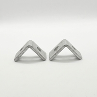 Support en L galvanisé durable à 90 degrés avec trou 1x1 pour montage sur canal profilé 41x41mm