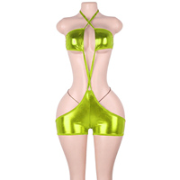 Vêtements de danse exotiques : Shorts, Bodys à bretelles brillantes, Tenues de créateur, Slingshots de boîte de nuit, Vêtements holographiques pour festivals et raves