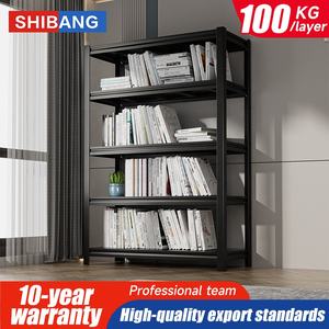 رف تخزين معدني بخمس طبقات بدون براغي من المصنع مباشرة، رف أسود قابل للتعديل بخمسة مستويات، أرفف للمطبخ - Product Image 5