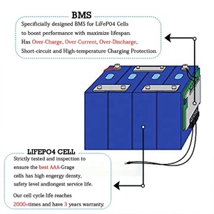 Pin lithium ion 12V 100AH 200AH 300ah Hệ thống lưu trữ năng lượng mặt trời 12V LiFePO4 Pin gói chu kỳ sâu Pin - Product Image 5