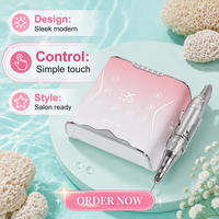 Kit professionnel de ponceuse à ongles en acier inoxydable, silencieux, 0-35000 tr/min, moteur brossé, prise multi-tension (prise US) pour usage en salon