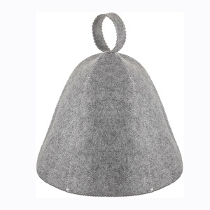 Gorro de Sauna de Lana Merino de Lujo, Ecológico y Térmico para Hoteles, con Logotipo Personalizable para Banya - Product Image 1
