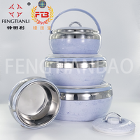 Vente en gros, nouveauté, ensemble chauffe-plats Hot Pot (4 pièces)-batterie de cuisine antiadhésive en acier inoxydable, batterie de cuisine