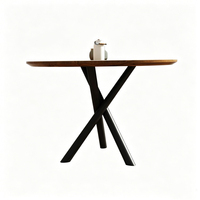 Nouvelle conception de mobilier chinois : Piétement de table araignée en X, pied en fonte en forme d'araignée, pour table de bureau, fabricant de pieds métalliques