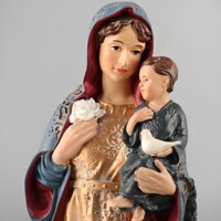 Statues religieuses catholiques en résine, statues chrétiennes de la Vierge Marie, statue en porcelaine de Notre-Dame de 25 cm de haut