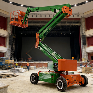 Высококачественная дизельная телескопическая передвижная подъемная платформа с колесным приводом и максимальной высотой подъема 22 м - Product Image 1