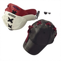 Casquette de baseball en cuir à 6 panneaux personnalisée avec logo, de haute qualité, unisexe, pour le sport, vente en gros