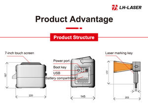 Portable Mini <strong>Laser</strong> Engraving Machines Fiber <strong>Laser</strong> Marking Machine 20w 30W 50W <strong>Laser</strong> Marker for Metal - Product Image 6