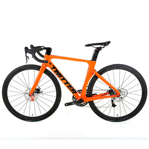 Bicicleta de Carretera <span class=keywords><strong>Twitter</strong></span> <span class=keywords><strong>R3</strong></span> con Cuadro de Fibra de Carbono Aero, 24 Velocidades, Cuadro de Carreras, Freno de Disco Hidráulico, Bicicleta de Carbono - Product Image 4