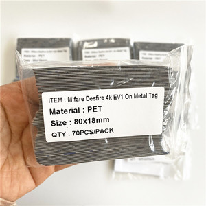 <span class=keywords><strong>2025</strong></span> thông minh Đọc Viết tùy chỉnh 80x18mm <span class=keywords><strong>Pet</strong></span> linh hoạt mif Des cháy EV1 4k mf31cd41 4Kb 17pf trên kim loại HF RFID <span class=keywords><strong>Tag</strong></span> - Product Image 4