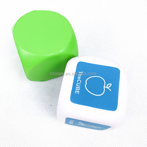 Sfera antistress personalizzata PU schiuma <span class=keywords><strong>cubo</strong></span> dadi palla antistress 75mm, Logo promozionale piccolo <span class=keywords><strong>cubo</strong></span> antistress in schiuma PU - Product Image 4