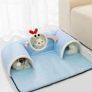 Nieuwe Lente Zomer Ademende Bijtbestendige Kat Tunnel Bed Spelen En Slapen Combo Huisdier Nest Fabriek Direct - Product Image 2