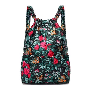 Mochila Unisex con Cordón Ajustable, Diseño Geométrico, Material de Poliéster, Bolsa de Gimnasio, Cómoda y Suave, Capacidad Inferior a 23L - Product Image 3