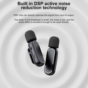 Superventas, nuevo Mini micrófono de transmisión en vivo, grabadora de voz, equipo de Podcast de estudio <span class=keywords><strong>para</strong></span> iPhone, micrófono inalámbrico Lavalier portátil - Product Image 5