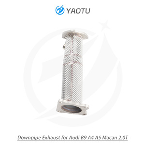 Tubería de Escape de Alto Flujo con Aislamiento Térmico YT para Audi A4 A5 B9 2.0T, Acero Inoxidable, Mejora de Potencia - Product Image 6
