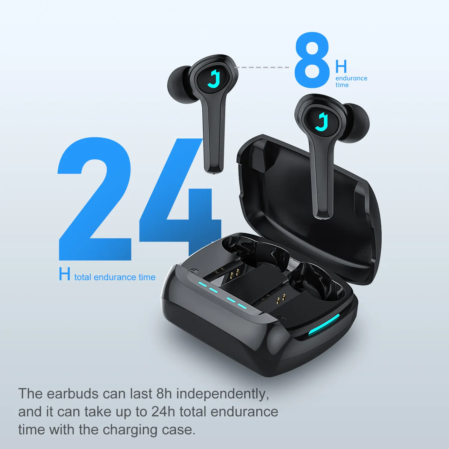JOYROOM משחקי אוזניות JR-TP1 2021 חדש הגעה 8H סיבולת זמן 65Ms Noninductive אפס עיכוב רעש סינון אוזניות אוזניות
