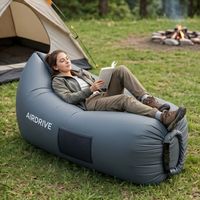Canapé gonflable personnalisé pour l'extérieur, hamac pour la cour, le bord du lac, la plage, le camping, les pique-niques et les festivals de musique, avec pochette