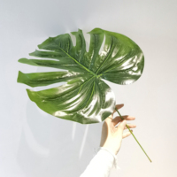 Dekorasi Ruangan Multi Ukuran Daun Monstera Buatan Hijau Cabang Monstera Palsu Dekorasi Acara Natal Liburan Pernikahan Ulang Tahun Pesta