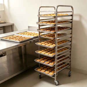 Equipo <span class=keywords><strong>de</strong></span> Cocina Comercial, Rejilla para <span class=keywords><strong>Pan</strong></span> y Bollos <span class=keywords><strong>de</strong></span> Acero Inoxidable, Capacidad <span class=keywords><strong>de</strong></span> 6-30 Niveles, Fácil <span class=keywords><strong>de</strong></span> Montar, Apto para Alimentos, Desechable - Product Image 5