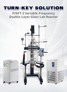 रासायनिक प्रयोगशाला में खतरनाक पदार्थ हैंडलिंग के लिए सुरक्षित डबल लेयर बोरोसिलिकेट ग्लास सेमी-स्वचालित प्रतिक्रिया केटल - Product Image 2