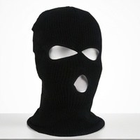 Masque de ski d'hiver à 3 trous, bonnet à capuche, masque tactique
