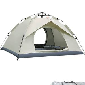 Tente de camping automatique pliable portable d'extérieur 200x150x135cm, ouverture rapide, résistante au soleil et à la pluie, double couche, 4-5 personnes - Product Image 5