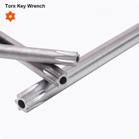 Kunci Torx L Harden Chrome Vanadium T10 T15 T20 T25 T27 T30 T40 T45 T50 Kunci Pas Manual untuk Sekrup Soket Keamanan