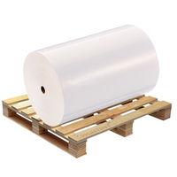 Papier autocollant jet d'encre en vrac auto-adhésif en vinyle PP blanc brillant 100mic simple face pour étiquettes de marque