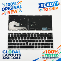 Clavier d'ordinateur portable de haute qualité pour HP EliteBook 840 G5 840 G6 745 G5 G6, disposition US, rétroéclairé, avec cadre argenté