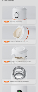 Chauffe-<span class=keywords><strong>Biberon</strong></span> Portable 350 ml en Acier Inoxydable, Multi-Fonction pour Lait Maternel, Prise US, Rechargeable, Fonction Intelligente - Product Image 2